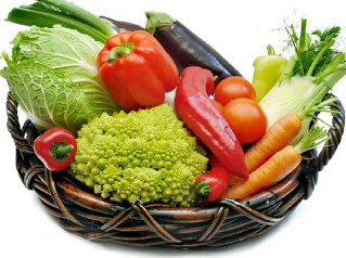 Λαχανικά στο καλάθι